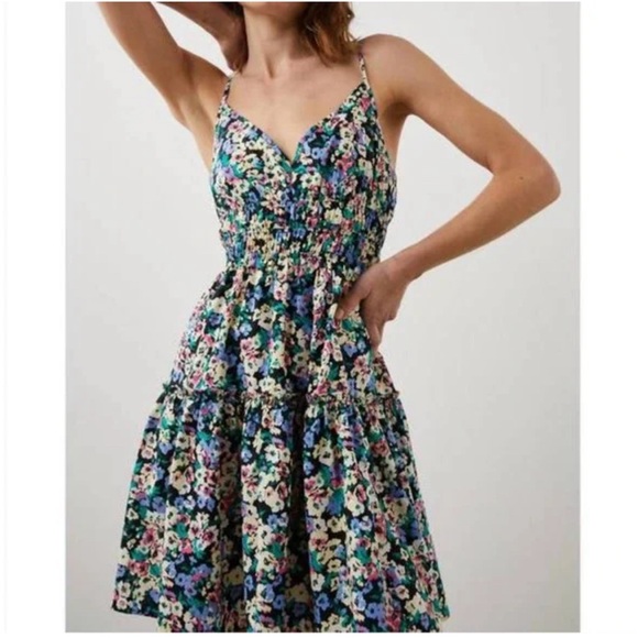 NEW $228 Rails Carmen Wildflower Meadow Floral Dress L - Picture 1 of 6